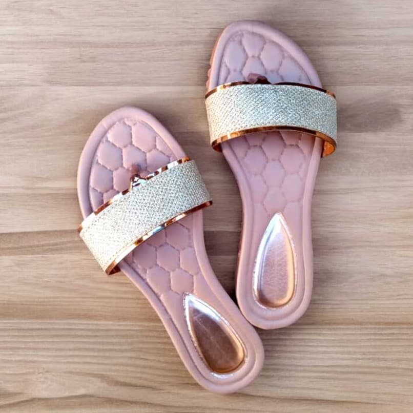 Rasteirinha Feminina Luxo Casual Confortável Bloqueirinha