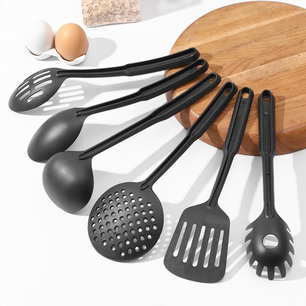 Utensílios Para Cozinha Conjunto Colher Kit De Conchas De Cozinha Escumadeira Silicone 6 E 12 Peças