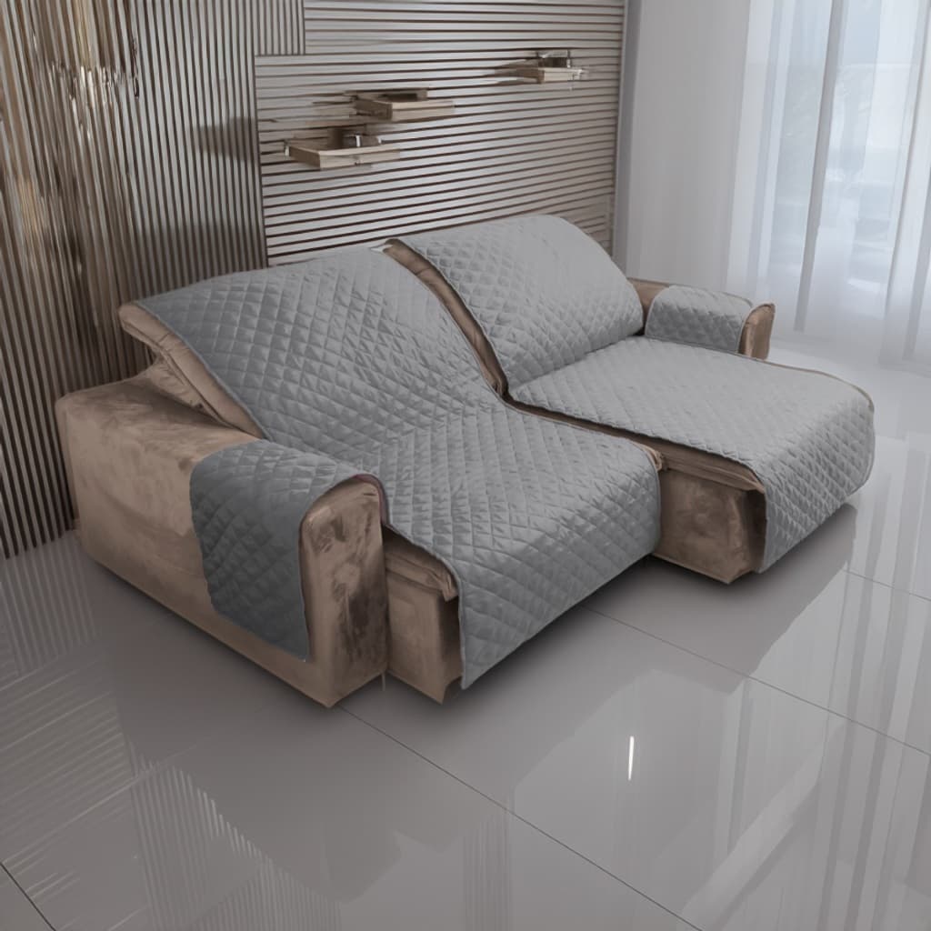 Capa protetora de sofá retrátil 2,20m x 2,40m 2 partes black friday