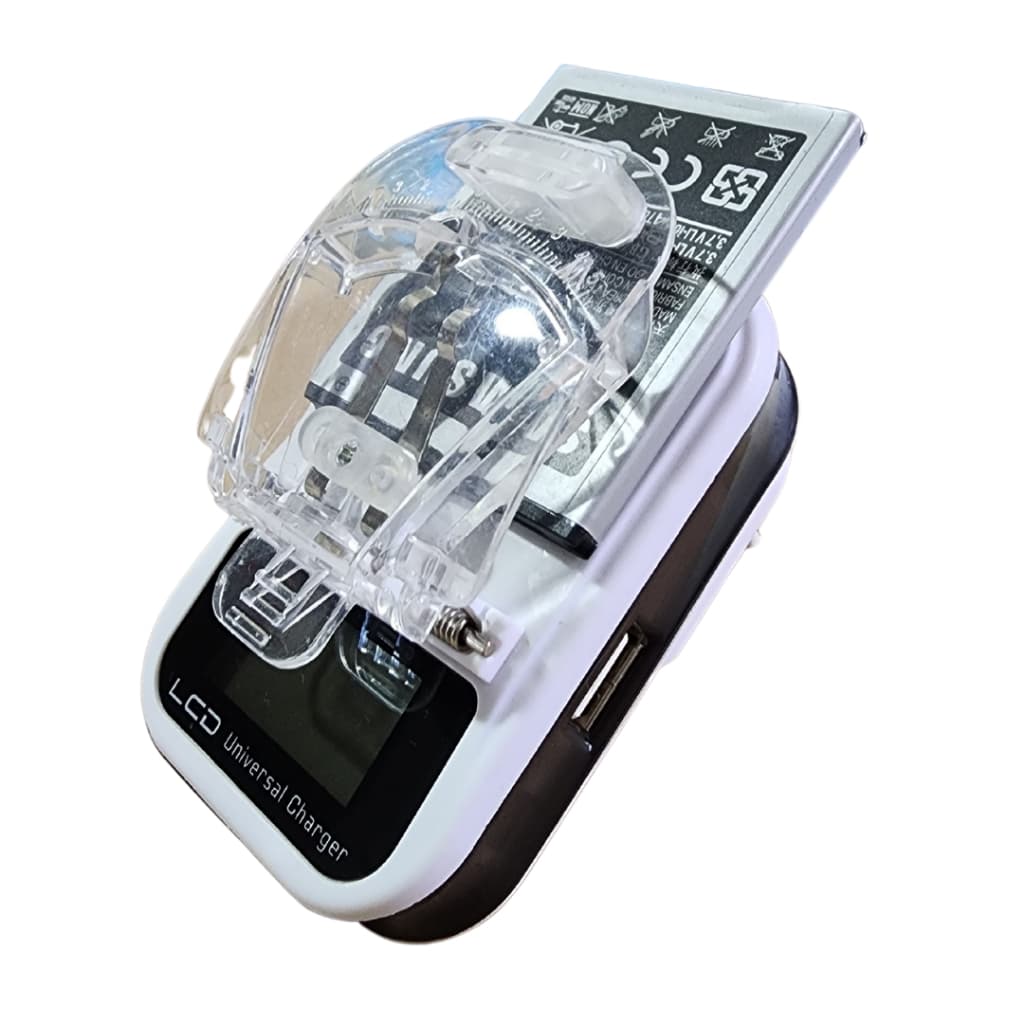 Carregador de Bateria Universal para Celular Camera e Outros com Visor Digital LCD Boyu Original