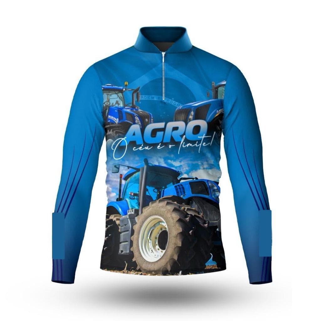 Camisa Camiseta Agro Trator Agricultura Proteção Solar Uv50+