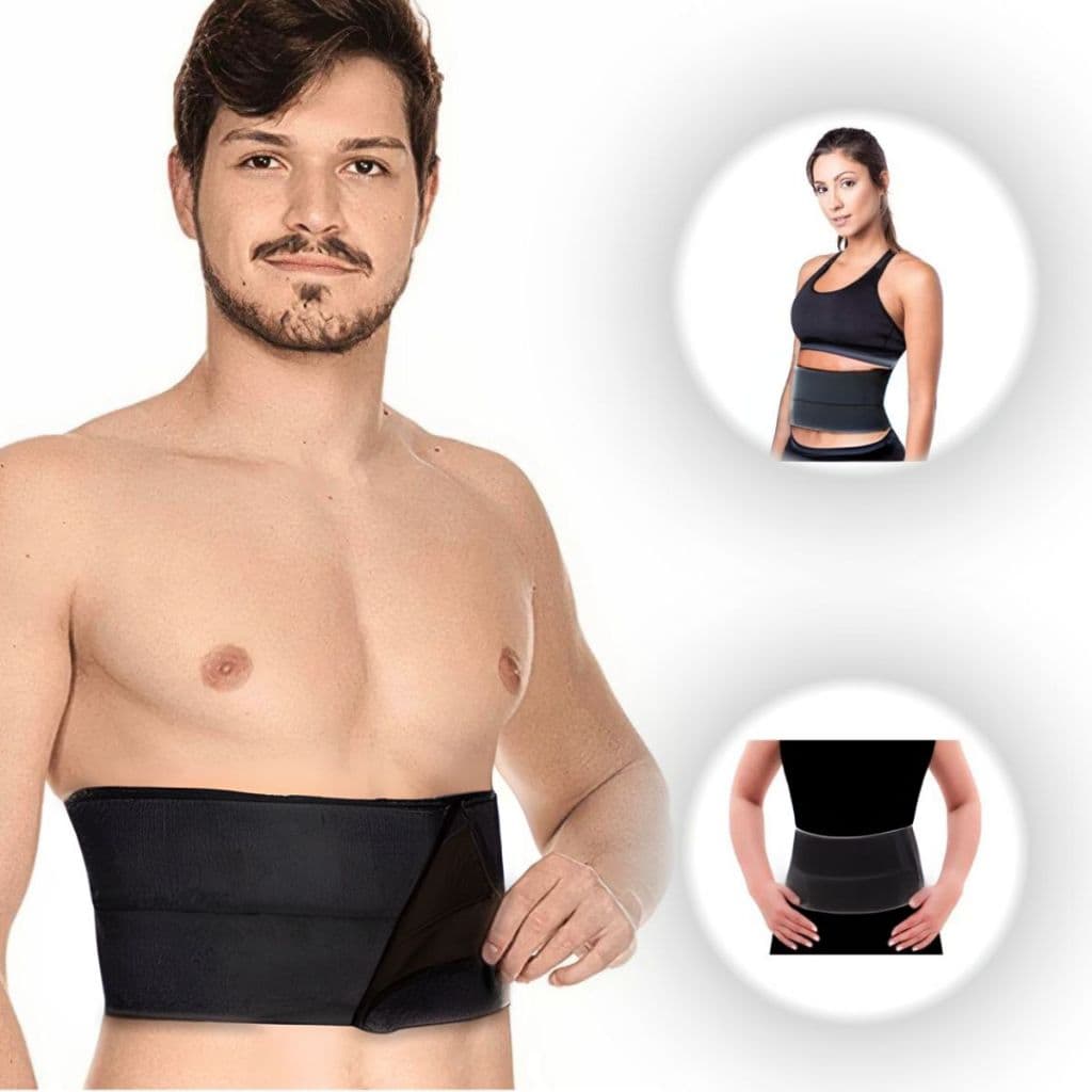 Cinta para hérnia umbilical faixa umbilical Elástica Compressiva ajustável