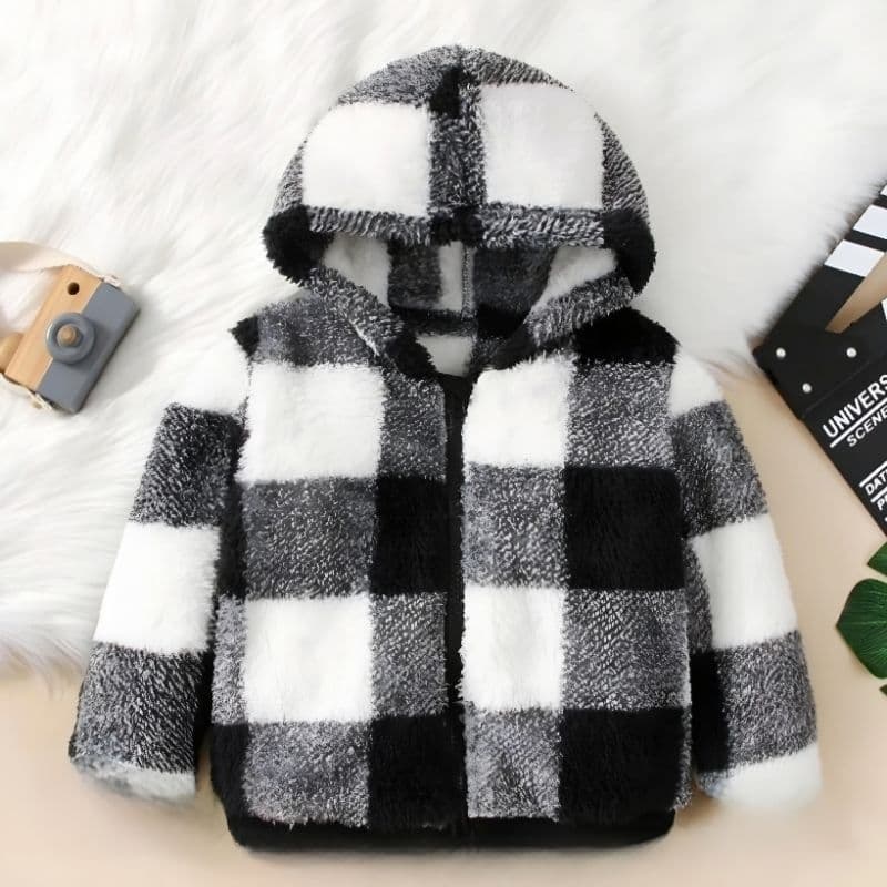 Blusa de Frio Menino e Menina Infantil Pelinho com Capuz TOUCA Tedy Casaco Teddy Ted Roupa de Frio Conjunto Quentinho