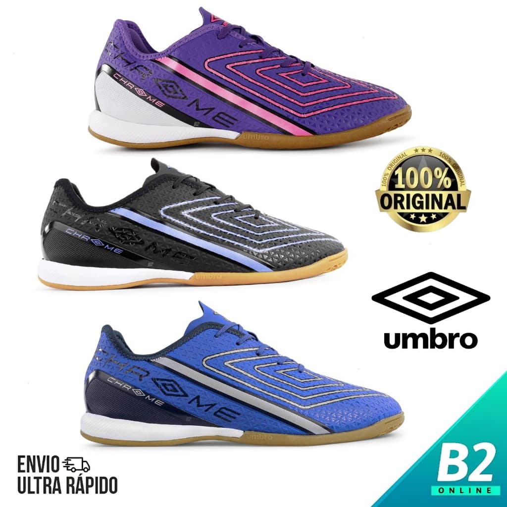 Chuteira Futsal Umbro Chrome Masculina  100% Original Com Nota Fiscal e Garantia