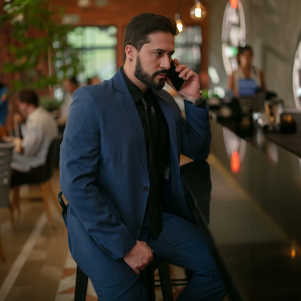 Terno Social Maculino  Executivo Microfibra slim Blazer + Calça + Promoção