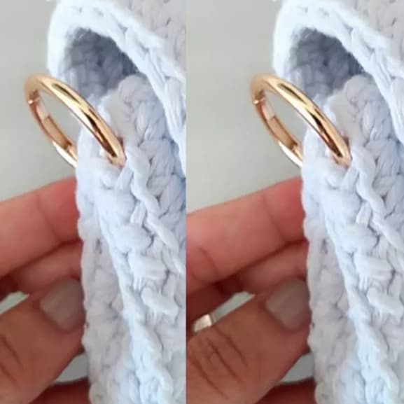 Mosquetão Argolas Articuladas 2 Peças Para Bolsas de Crochê e Artesanato em Geral 3Cm - Kit