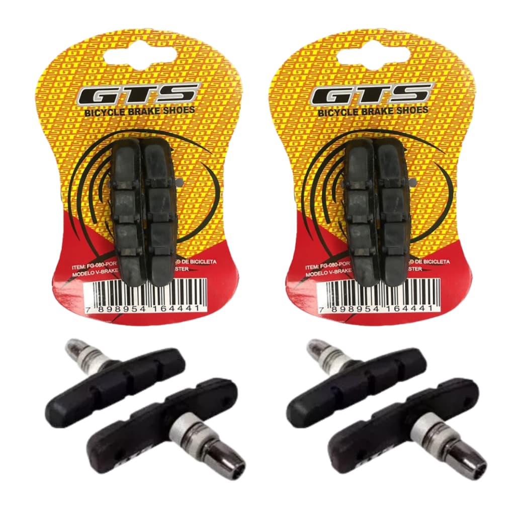 2 Par Sapata De Freio Para Bicicleta Bike Gts V-brake Orbital 70mm