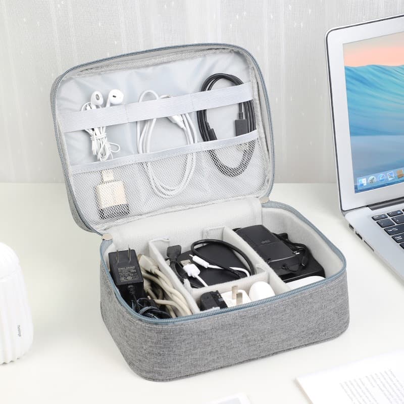 Bolsa De Armazenamento De Cabo De Dados Digital Multifuncional Viagem Necessário