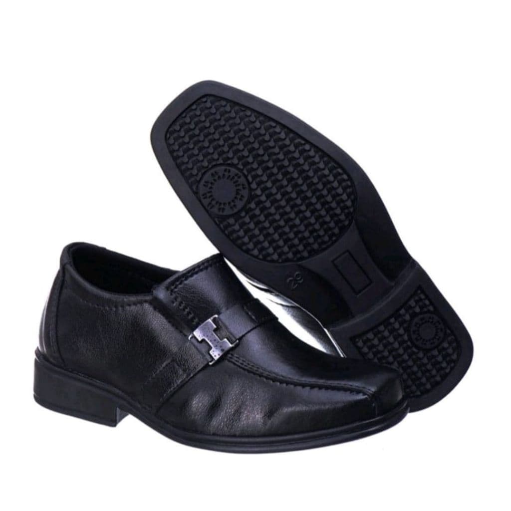 Sapato Formal Social Masculino Infantil Couro do 21 ao 36