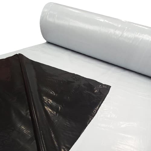 Lona dupla face preta e branca 200 micras 4x5m