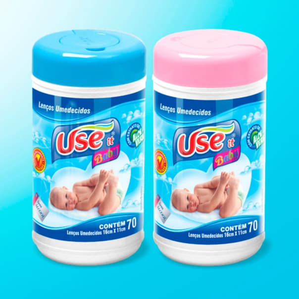 Use It Pote de Lenços Umedecidos 70 Unidades