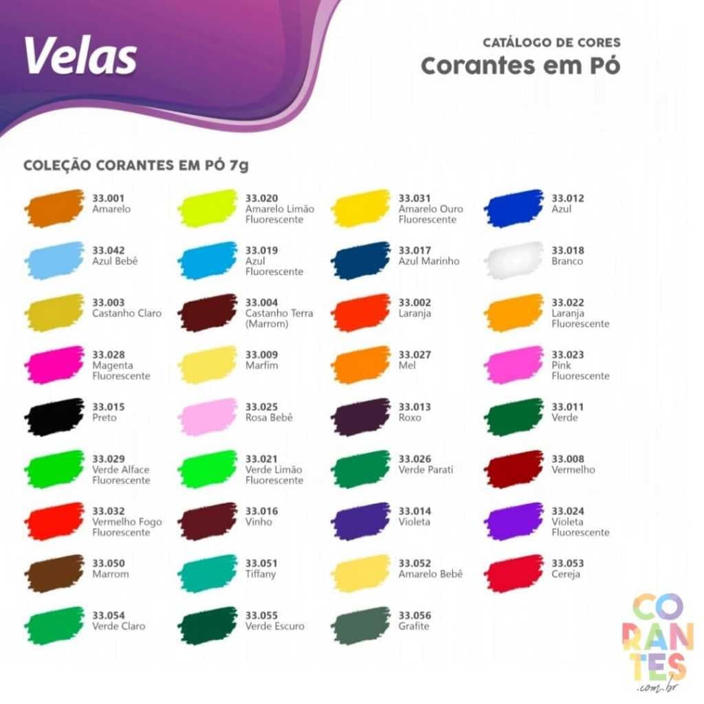 Corante Anilina para Vela Parafina  (Mais de 30 cores disponíveis)