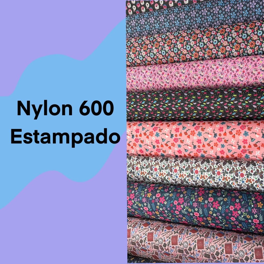 Nylon 600 estampado - 50cmX150cm - varias estampas - para bolsas e mochilas