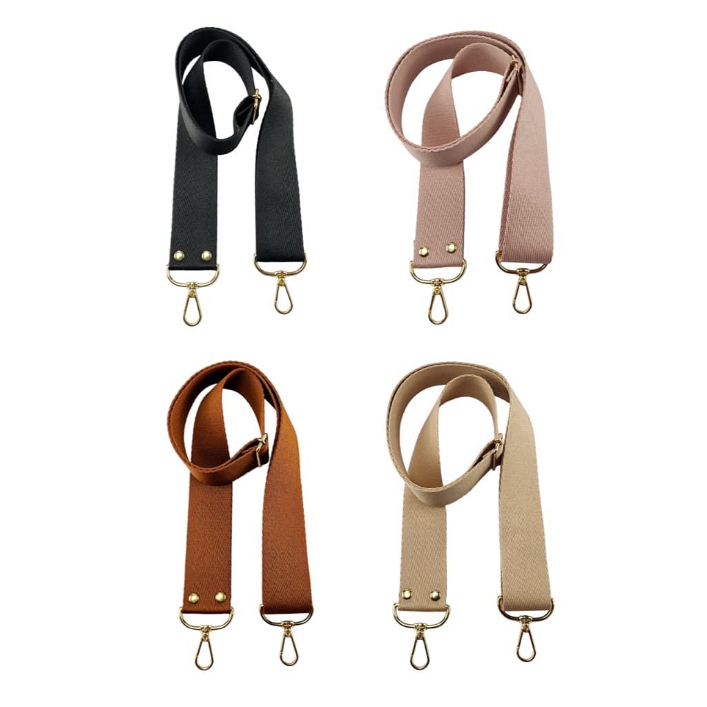 Alça Chic 4cm para bolsa transversal regulável e com mosquetões Alumínio nas pontas