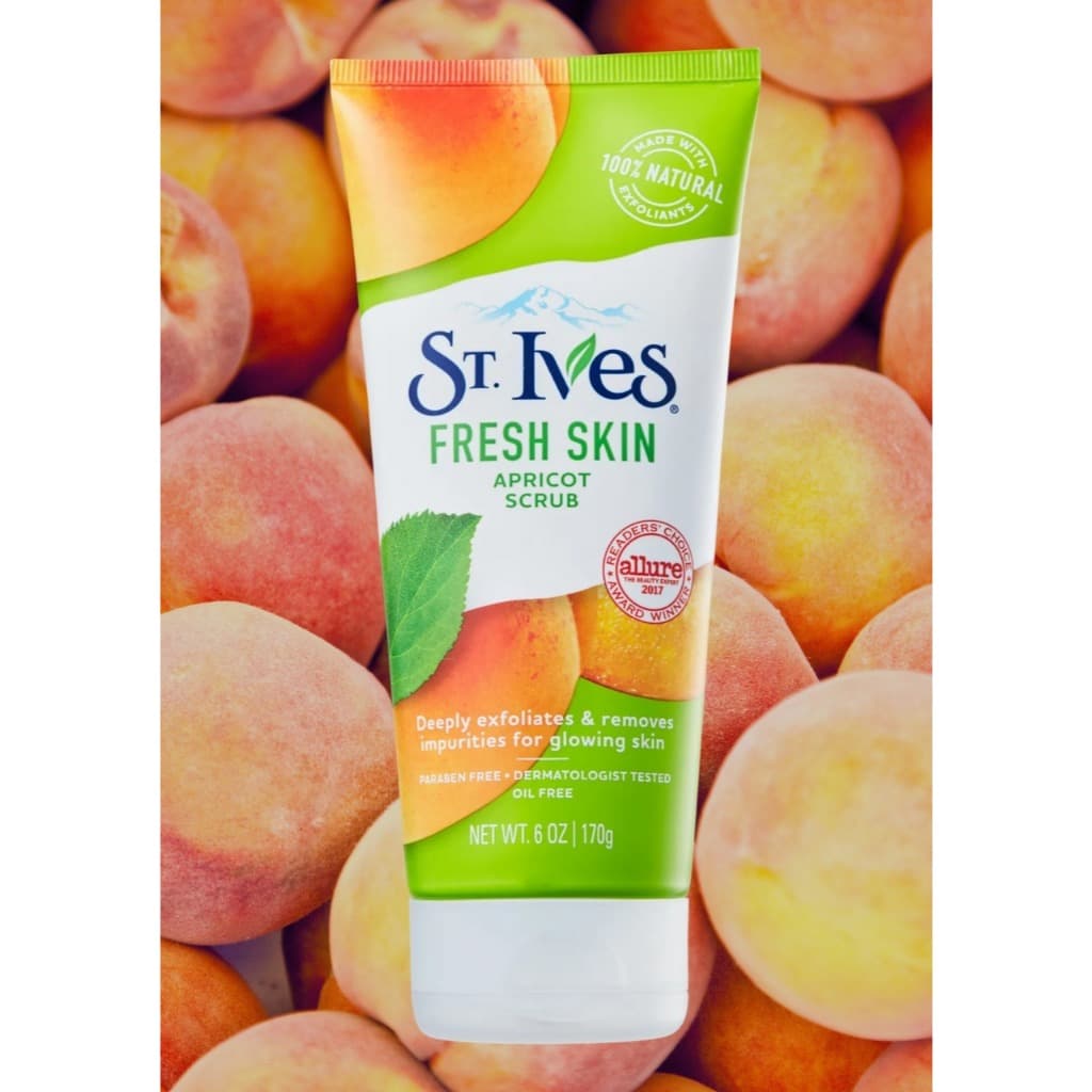 St. Ives esfoliante corporal/facial de damasco fresh skin 170g