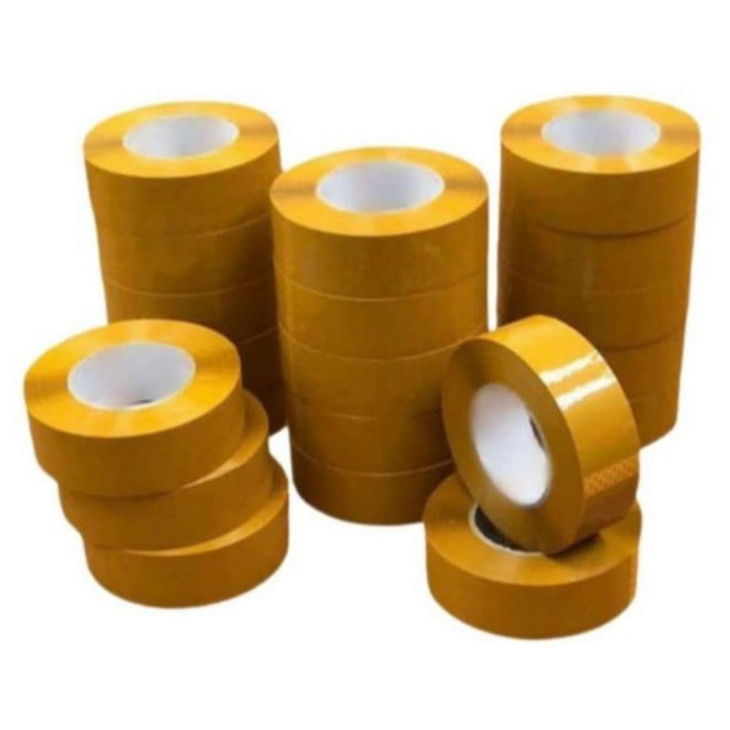 Kit 10 Fitas Adesivas Durex Larga 500m Marrom Grande Embalar Caixas e Encomendas