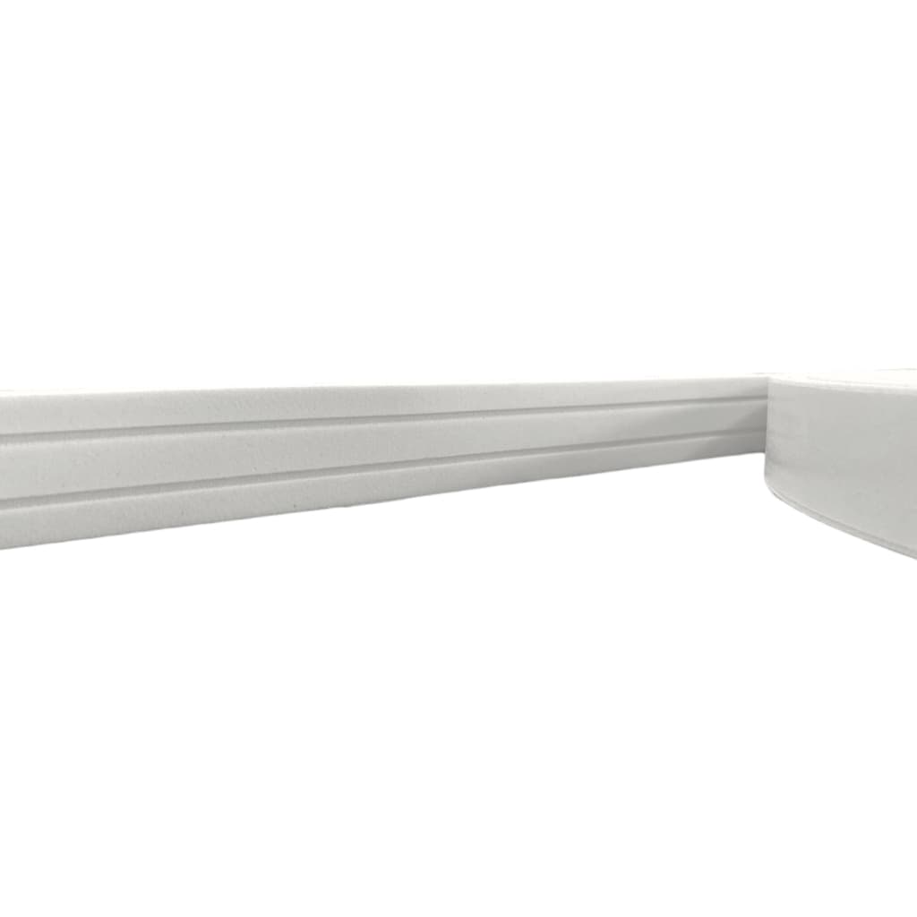 Boiserie Moldura Roda Meio de EVA Autocolante e Flexível Júpiter 2,5cm X 5mm Branco
