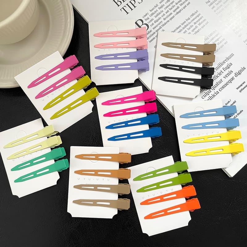 12 Presilhas Jacaré Bico De Pato Para Cabelo Prendedor