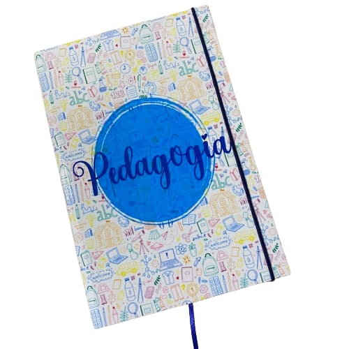 Caderneta tipo Moleskine 14x21 SKETCHBOOK sem ou com pauta - Profissões: Pedagogia