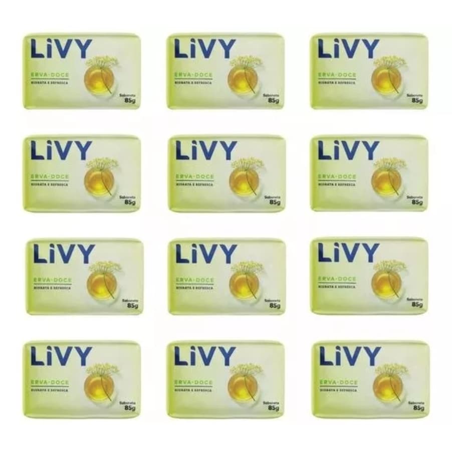 Kit 12 Sabonetes Cheirosos Livy  85g Valor Atacado Escolha sua fragancia