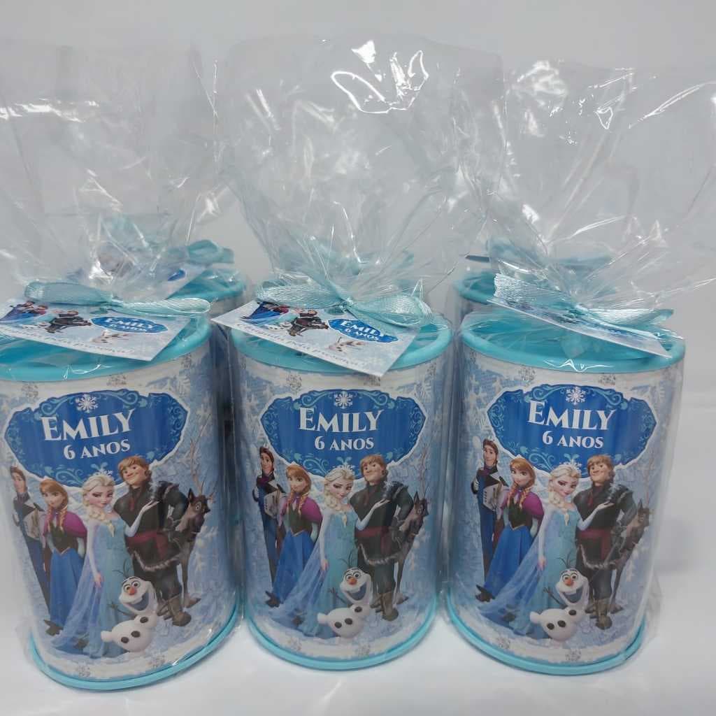 25 Cofrinhos  Personalizado , Embalado e com tag de agradecimento TODOS OS TEMAS