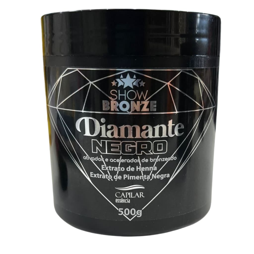 Ativador e Acelerador de Bronzeado Diamante Negro 500g Show Bronze