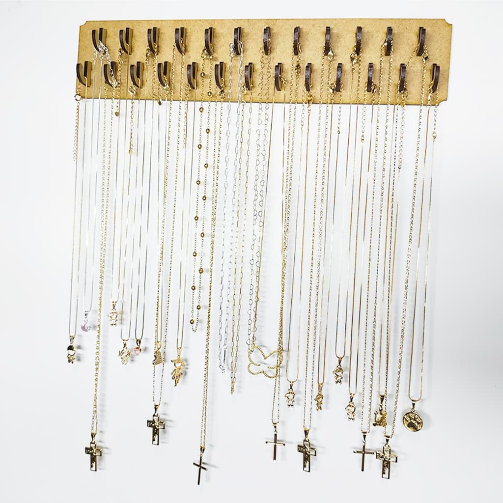 Porta Colares  Pulseiras de Parede Elegância e Organização em Um Só Produto Produzido em mdf a Laser