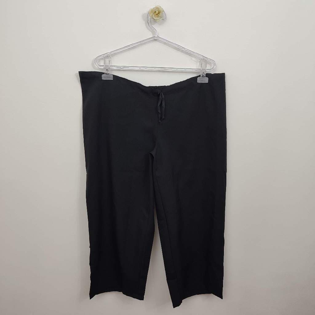 Calça capri preta para gravidas / gestantes (Ref: 8493)