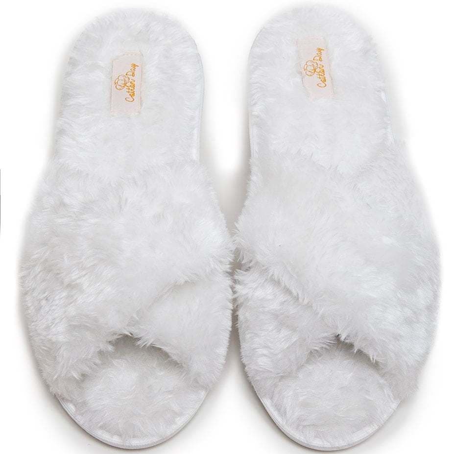 Pantufa Feminina Trançada Aberta Chinelo Premium Rasteirinha Maternidade Casamento Noiva