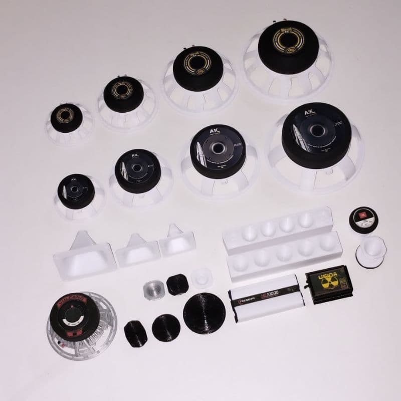 Acessórios para mini paredão, capas de grave Eros, Triton, Hard Power, Vulcano, conetas e mini 6x9