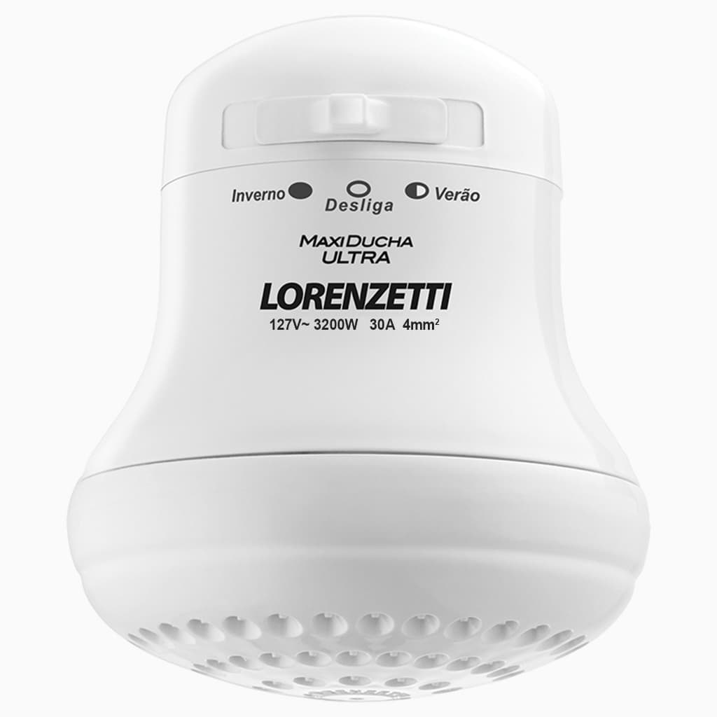 Ducha Maxi Ultra Lorenzetti 3200W 4600W 5500W para 127V ou 220V