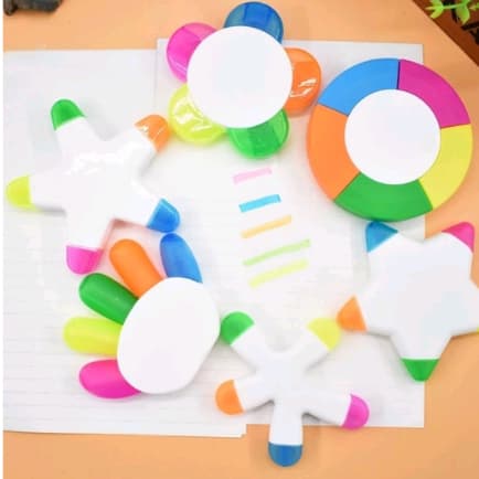 Caneta Marcador De Aquarela Fluorescente Com Design Criativo Multi Cores Para Estudantes / Escola / Escritório