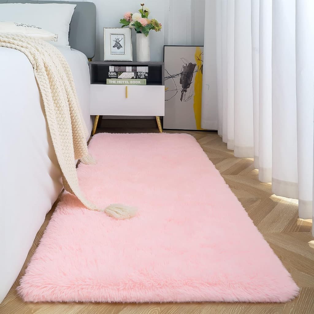 Tapete Passadeira Felpuda 2,00 X 0,60 Mt Para Quarto Antiderrapante