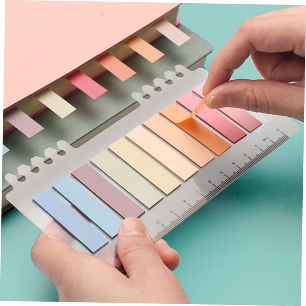 200 Marcadores de Página Stick Adesivos Notas Adesivas para anotações livros cadernos agendas post it