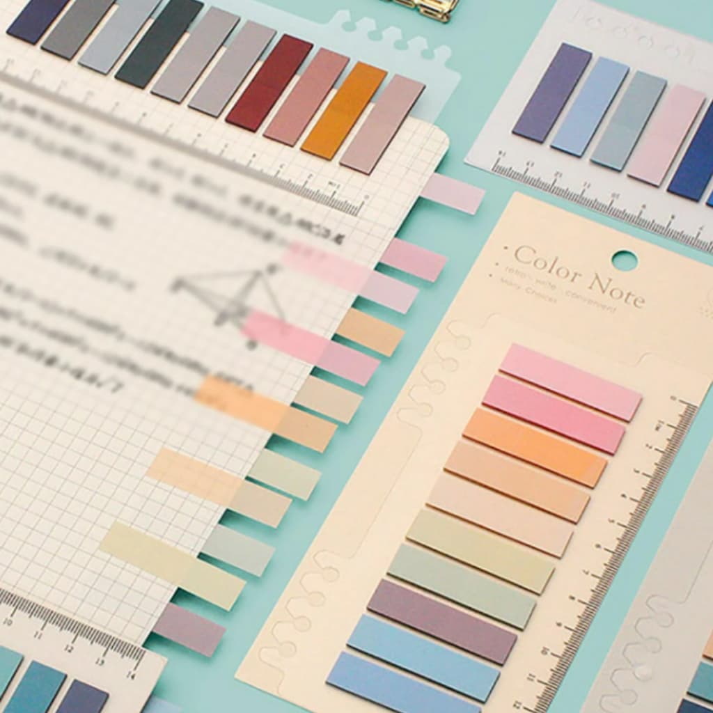 400 Marcadores de Página Stick Adesivos Notas Adesivas para anotações livros cadernos agendas post it