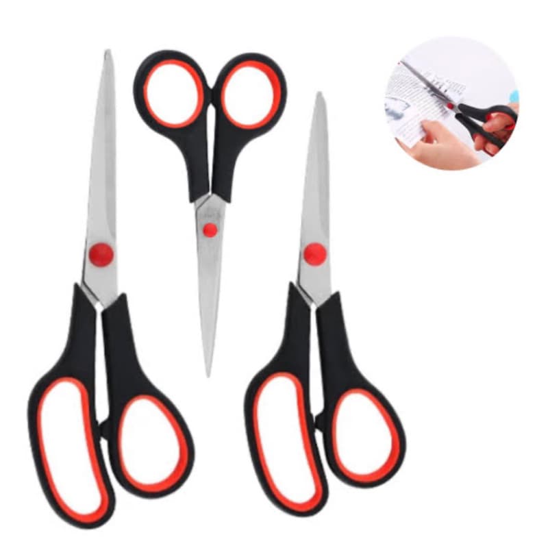 Kit 1/2/3 Tesouras ou Individual - Em Aço Inox Corte, Costura, Artesanato, Domestico, e profissional