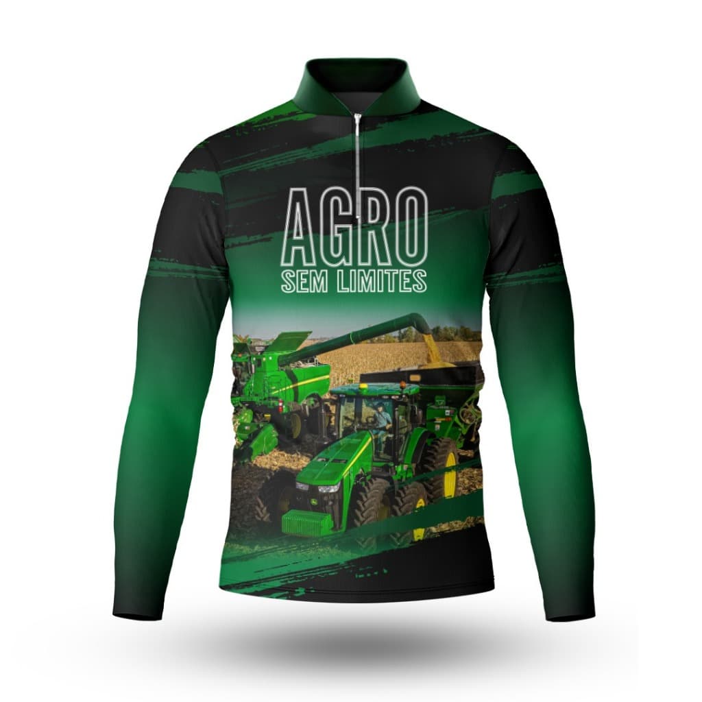 Camisa Camiseta Agro Masculina Agricultura Proteção Uv50+