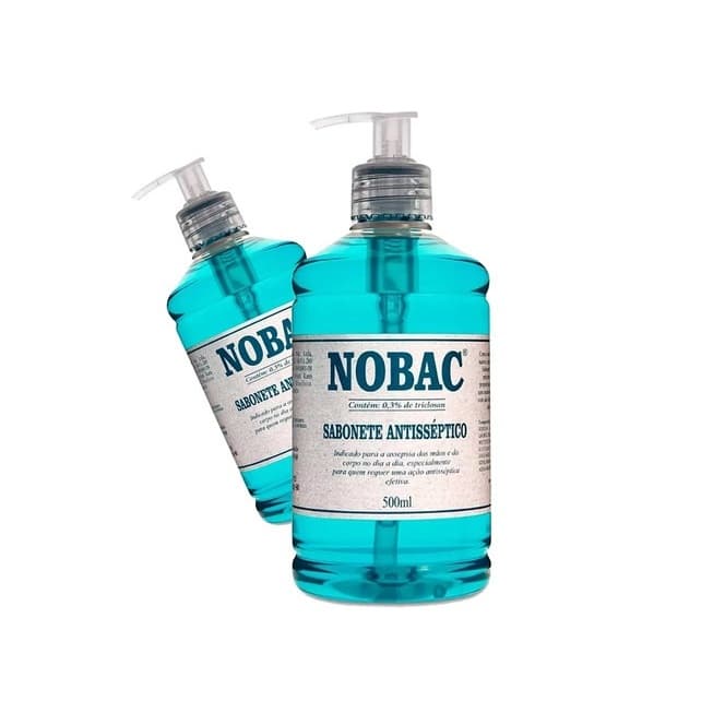Kit Sabonete Antisséptico Nobac Triclosan 500ml 02 Unidades