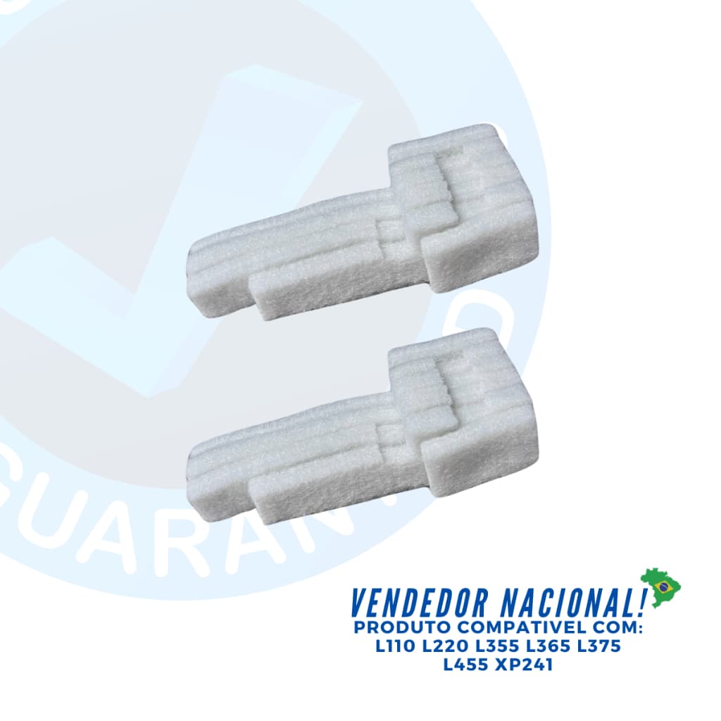 KIT 02 Feltro Almofada Esponja Absolvente para Epson L110 L120 L220 L355 L365 L375 L395