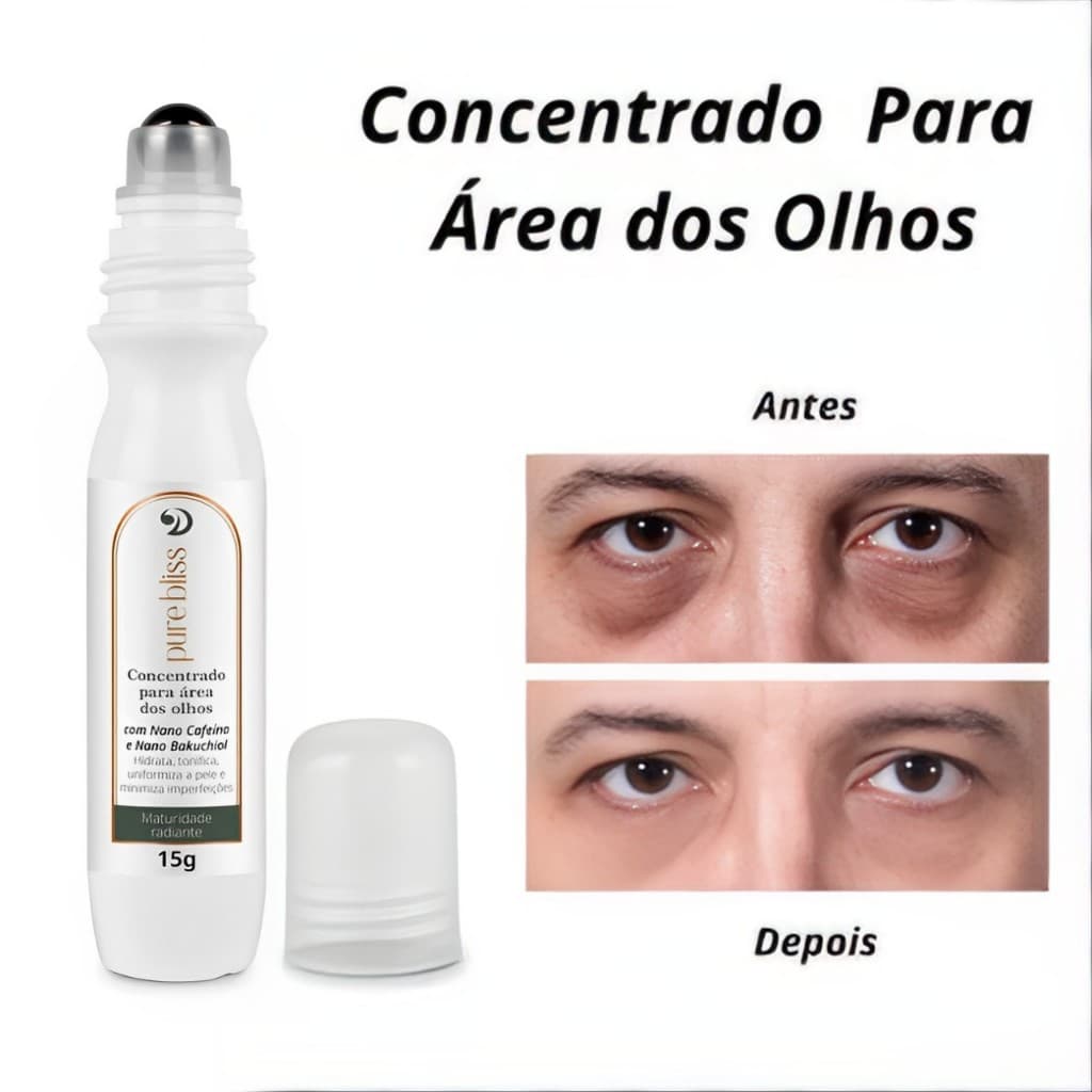 Creme Concentrado para Área dos Olhos Anti-Envelhecimento Rugas Olheiras Clareador Diminuir Bolsas  15g