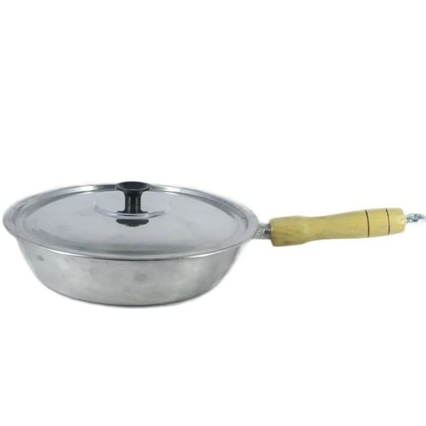 Frigideira Aluminio Batido Fundido Grosso N20 Com Tampa