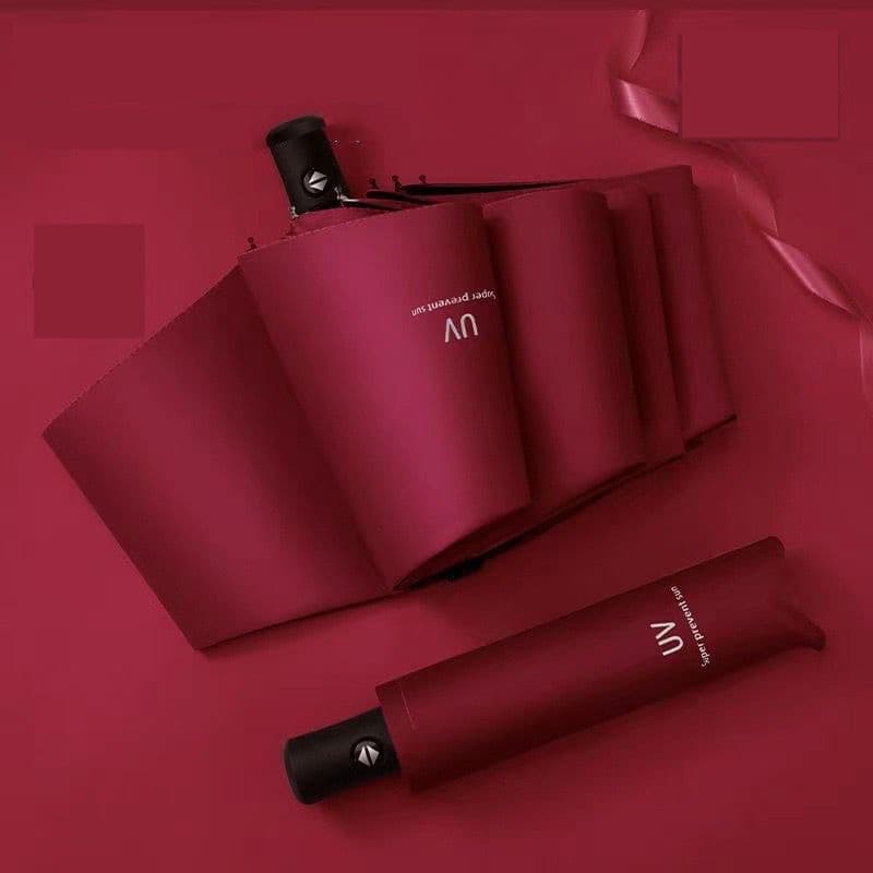 Guarda Chuva Reforçado Abre e Fecha Automático • Fibra reforçada •secagem rápida e prática •Proteção UV