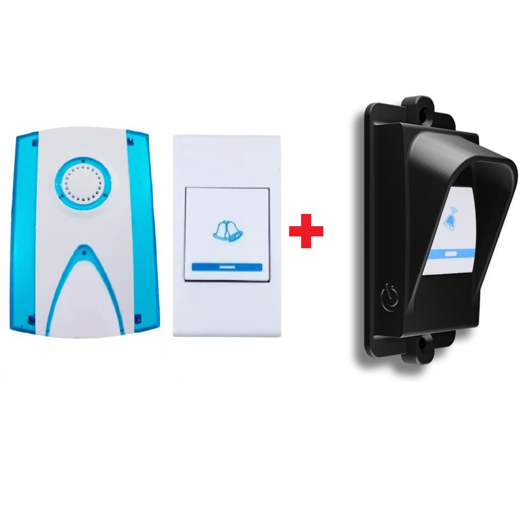 Campainha Com Protetor anti roubo e chuva Incluso Ipega kp-ca327 Lukton Distancia 150mt