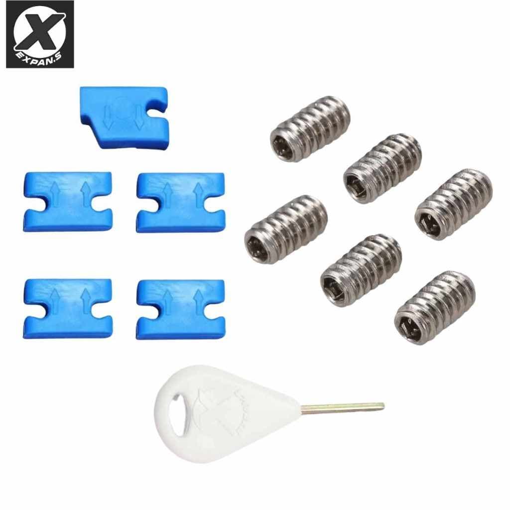 Adaptador De Quilha Surf Fcs 2 + Chave quilhas+ 6 Parafusos Inox para quilha de prancha de surf