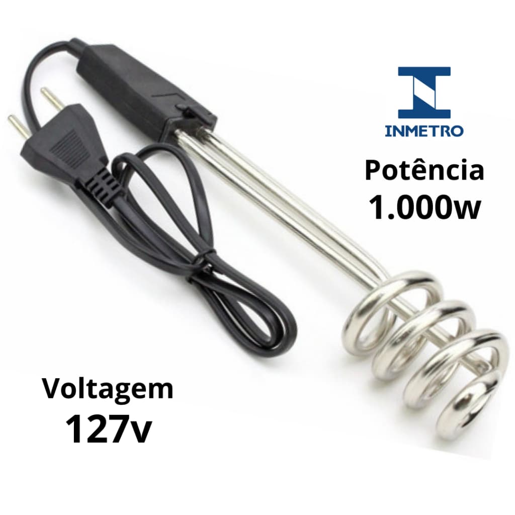 Aquecedor Elétrico Portátil de Água 110v Ebulidor de Água Rabo Quente Mergulhão Elétrico Rabixo Quente