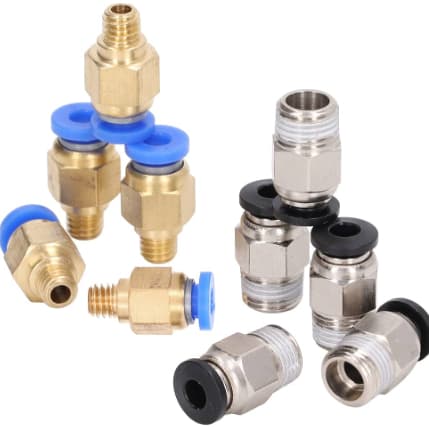 Kit conector pneumático pushfit ender 3 PC4-M6 + PC4-M10