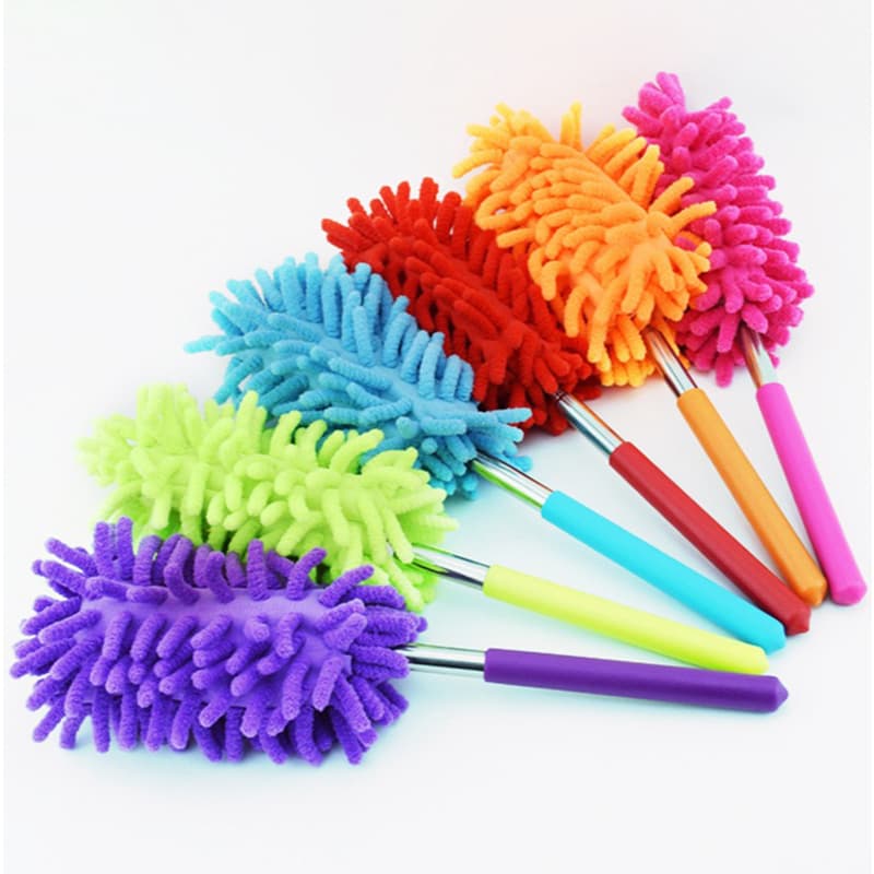 Espanador Microfibra Com Cabo Extensível   Lavável 75 CM