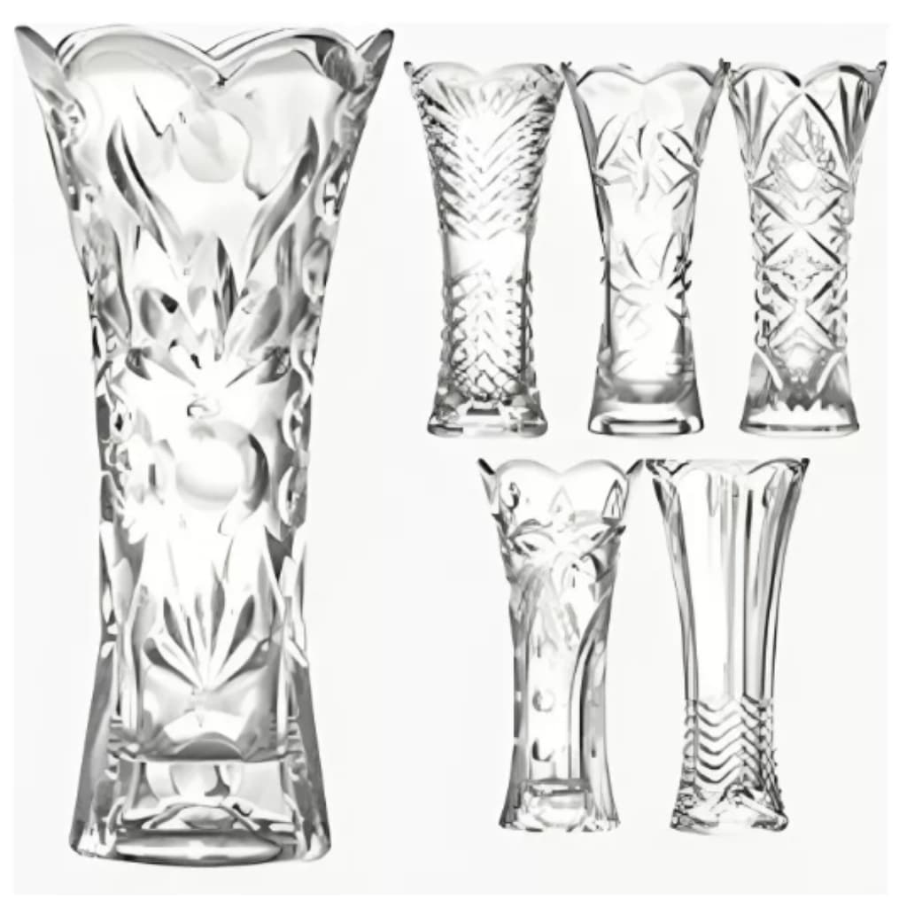 Vaso Decorativo 19cm em Vidro Resistente Estilo Europeu