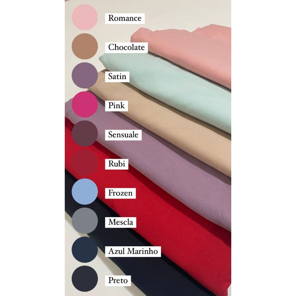 COTTON 4% ELASTANO, COM LINDAS CORES