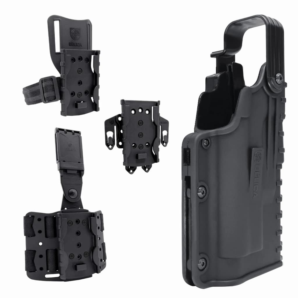 Kit Coldre BLACK OPS Perna/ Cintura/ Colete - Beretta APX (9mm e .40); Glock G17; G19; G22; G23